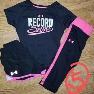 UNDER ARMOUR girls size 5 set
